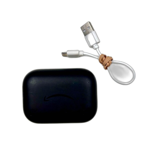 Amazon Echo TY0929R Bluetooth Ear Buds Black WORKS - Picture 2 of 3